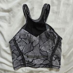 Lululemon mesh high neck longline sports bra